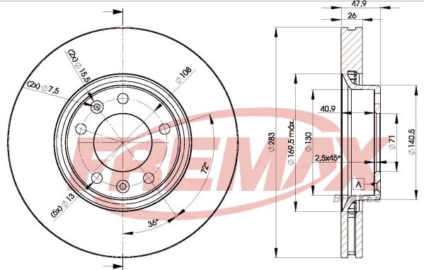 FREMAX BD-4660 - Brake Disc www.parts5.com