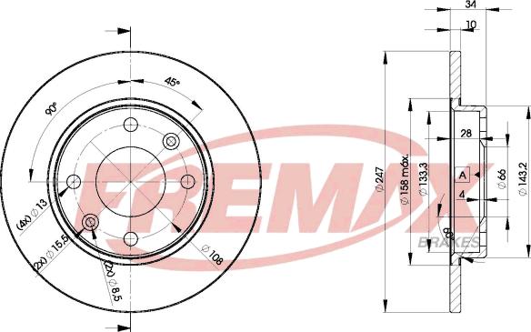 FREMAX BD-4689 - Zavorni kolut www.parts5.com