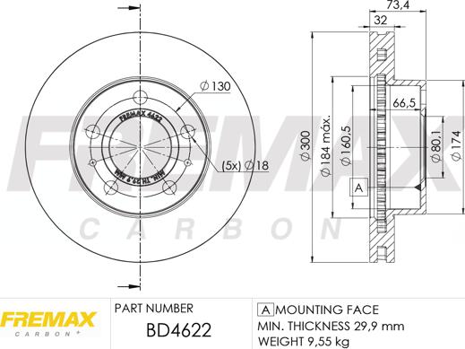 FREMAX BD-4622 - Disc frana www.parts5.com