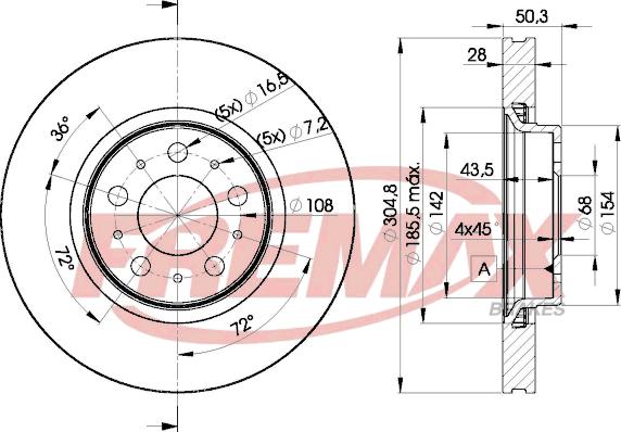 FREMAX BD-4045 - Disc frana www.parts5.com