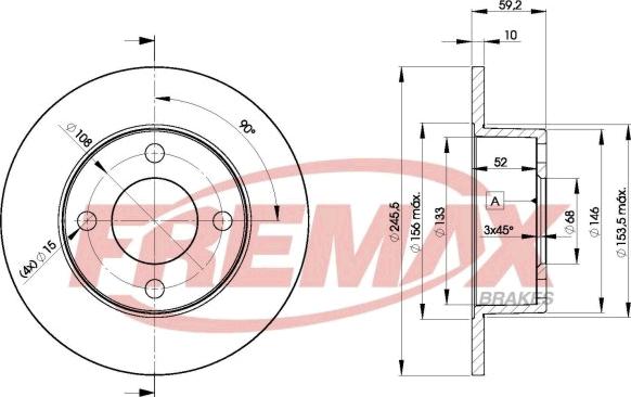 FREMAX BD-4010 - Тормозной диск www.parts5.com