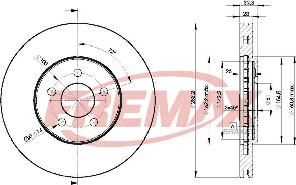 FREMAX BD-4073 - Brake Disc www.parts5.com