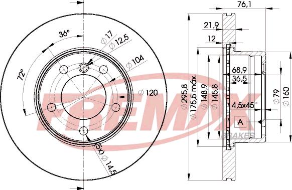 FREMAX BD-4839 - Тормозной диск www.parts5.com