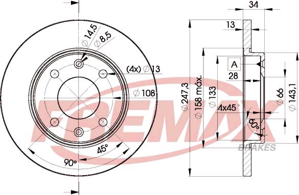 FREMAX BD-4298 - Bremsscheibe www.parts5.com