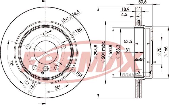 FREMAX BD-5563 - Тормозной диск www.parts5.com