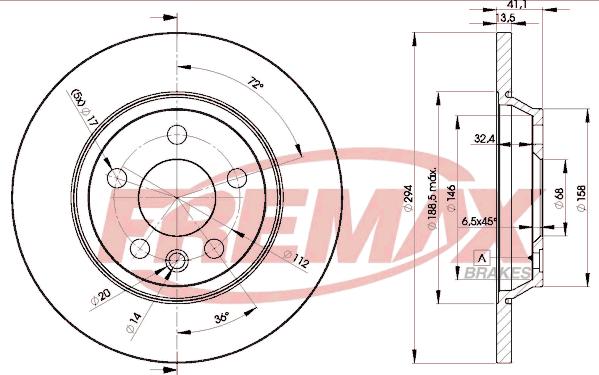 FREMAX BD-5609 - Disc frana www.parts5.com