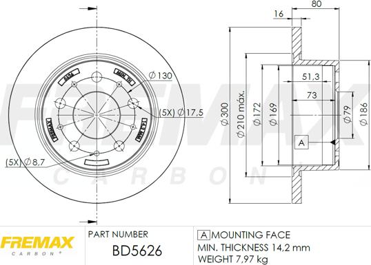 FREMAX BD-5626 - Disco de freno www.parts5.com