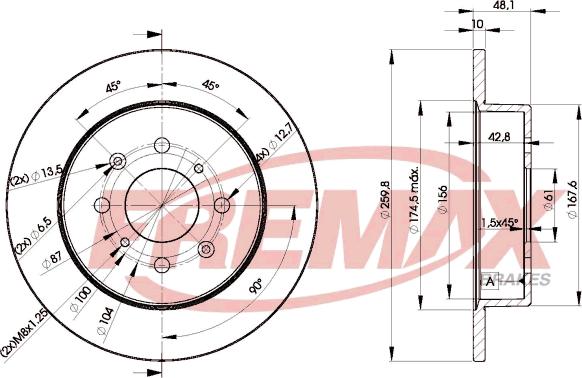 FREMAX BD-5106 - Brzdový kotúč www.parts5.com