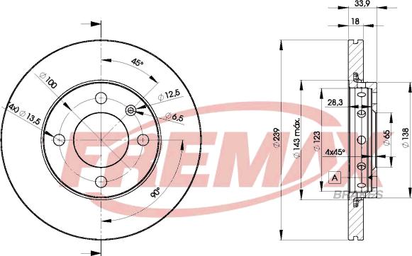 FREMAX BD-5303 - Disco de freno www.parts5.com