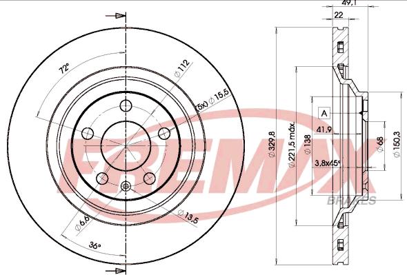 FREMAX BD-5314 - Brake Disc www.parts5.com