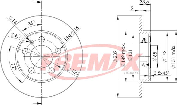 FREMAX BD-5311 - Brake Disc www.parts5.com