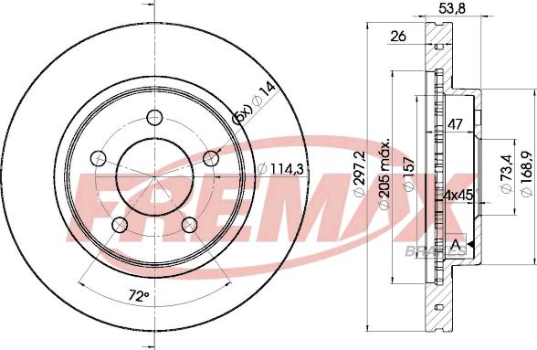 FREMAX BD-5386 - Brake Disc www.parts5.com