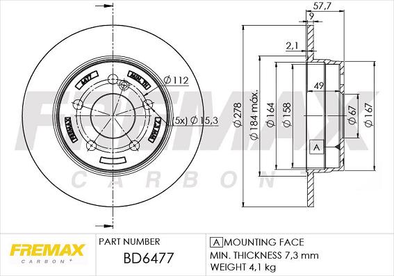 FREMAX BD-6477 - Brake Disc www.parts5.com