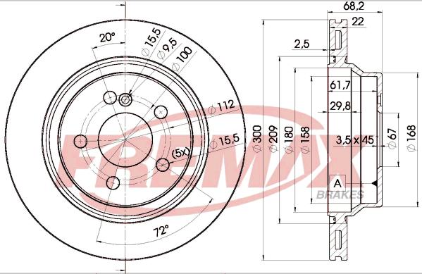 FREMAX BD-0910 - Brzdový kotúč www.parts5.com