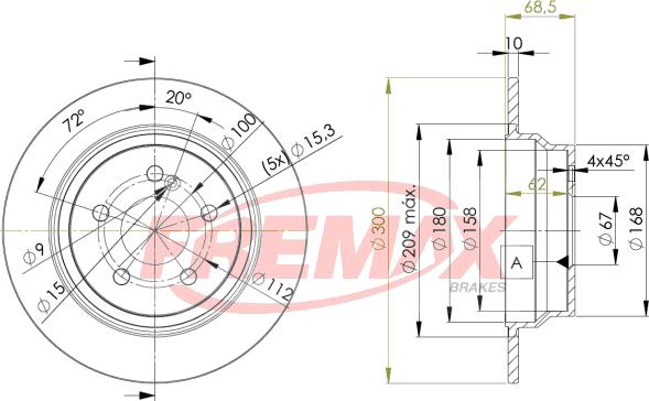 FREMAX BD-0413 - Тормозной диск www.parts5.com