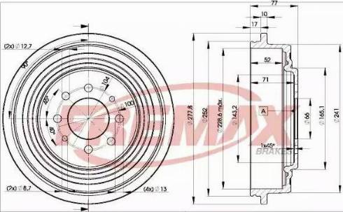 FREMAX BD-0511 - Piduritrummel www.parts5.com