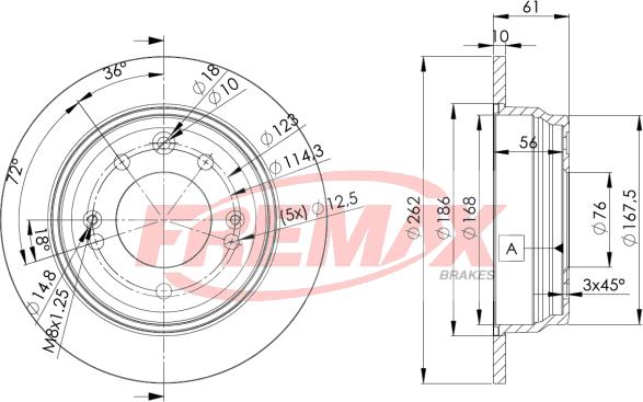 FREMAX BD-0581 - Brake Disc www.parts5.com