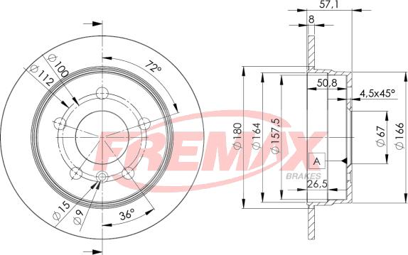 FREMAX BD-0119 - Disco de freno www.parts5.com