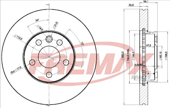 FREMAX BD-1531 - Disc frana www.parts5.com