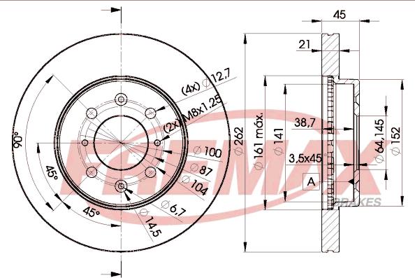 FREMAX BD-1700 - Kočioni disk www.parts5.com