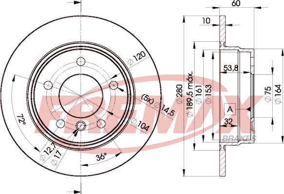 FREMAX BD-8936 - Тормозной диск www.parts5.com