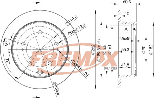 FREMAX BD-8326 - Disque de frein www.parts5.com