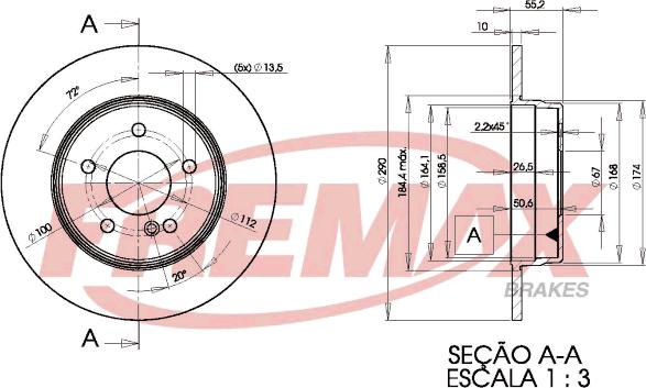 FREMAX BD-3412 - Brake Disc parts5.com