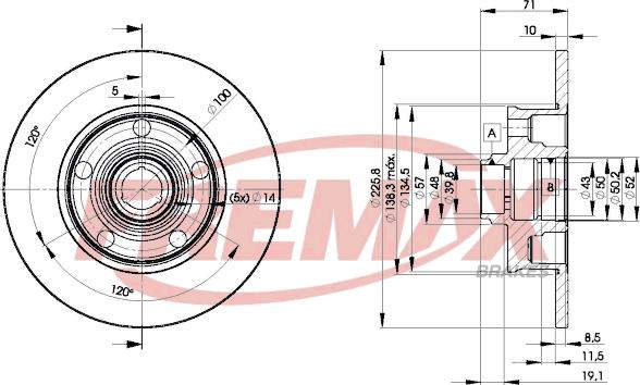 FREMAX BD-3576 - Тормозной диск www.parts5.com