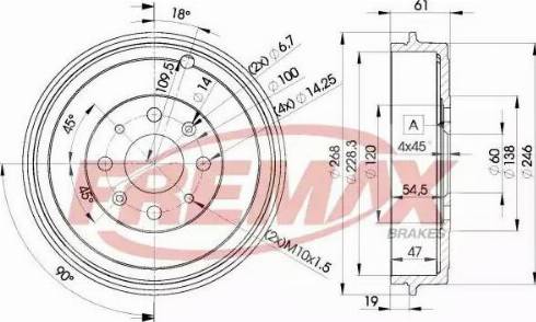 FREMAX BD-3043 - Brake Drum www.parts5.com