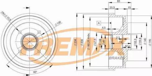 FREMAX BD-3030 - Fékdob www.parts5.com