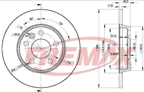 FREMAX BD-3111 - Brake Disc parts5.com