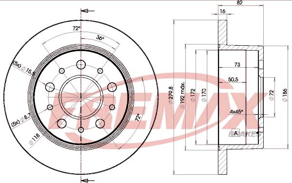 FREMAX BD-3806 - Disc frana www.parts5.com