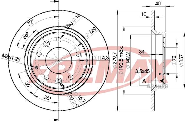 FREMAX BD-3268 - Disc frana www.parts5.com