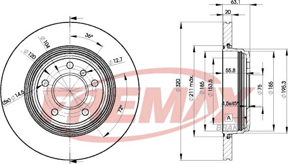 FREMAX BD-3215 - Brake Disc www.parts5.com