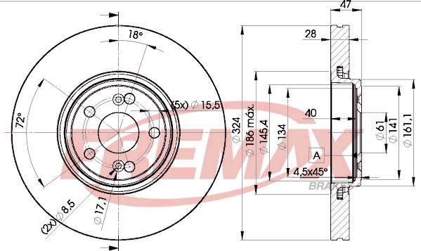 FREMAX BD-7357 - Тормозной диск www.parts5.com