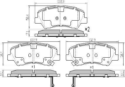 FREMAX FBP-5810 - Set placute frana,frana disc www.parts5.com