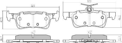 FREMAX FBP-0330 - Set placute frana,frana disc www.parts5.com