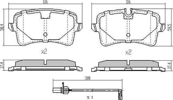 FREMAX FBP-1940 - Bremsbelagsatz, Scheibenbremse www.parts5.com