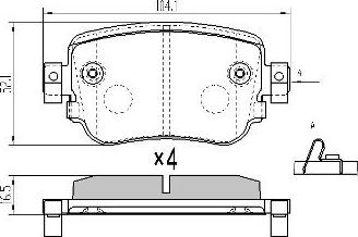 FREMAX FBP-1975 - Set placute frana,frana disc www.parts5.com