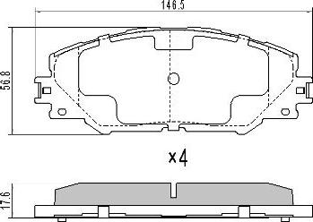 FREMAX FBP-1568 - Set placute frana,frana disc www.parts5.com