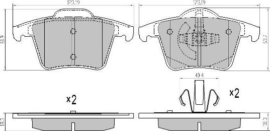 FREMAX FBP-1505 - Brake Pad Set, disc brake www.parts5.com