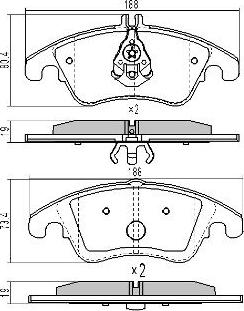 FREMAX FBP-1652 - Piduriklotsi komplekt,ketaspidur www.parts5.com