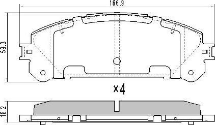 FREMAX FBP-1657 - Brake Pad Set, disc brake parts5.com