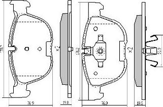 FREMAX FBP-1666 - Set placute frana,frana disc www.parts5.com