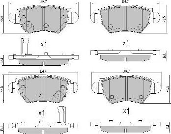 FREMAX FBP-1082 - Fékbetétkészlet, tárcsafék www.parts5.com