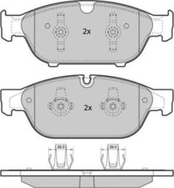 FREMAX FBP-1852 - Комплект спирачно феродо, дискови спирачки www.parts5.com