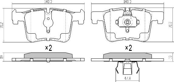 FREMAX FBP-1857 - Σετ τακάκια, δισκόφρενα www.parts5.com