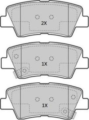 FREMAX FBP-1867 - Set placute frana,frana disc www.parts5.com