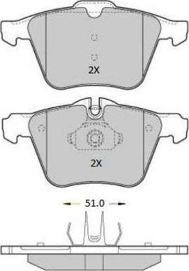 FREMAX FBP-1811 - Zestaw klocków hamulcowych, hamulce tarczowe www.parts5.com