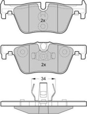 FREMAX FBP-1874 - Set placute frana,frana disc parts5.com